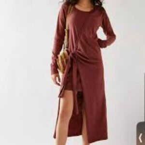 Free People Molly Side-Tie Dress Bittersweet Size L